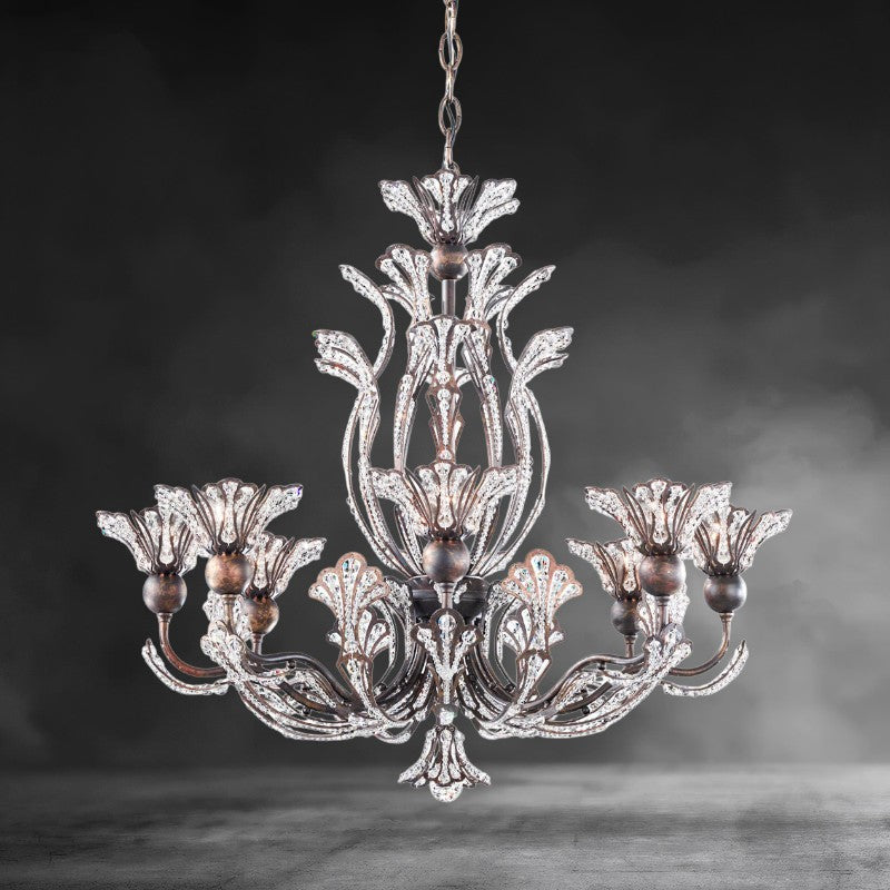 Rivendell 8 Light Crystal Chandelier 26"